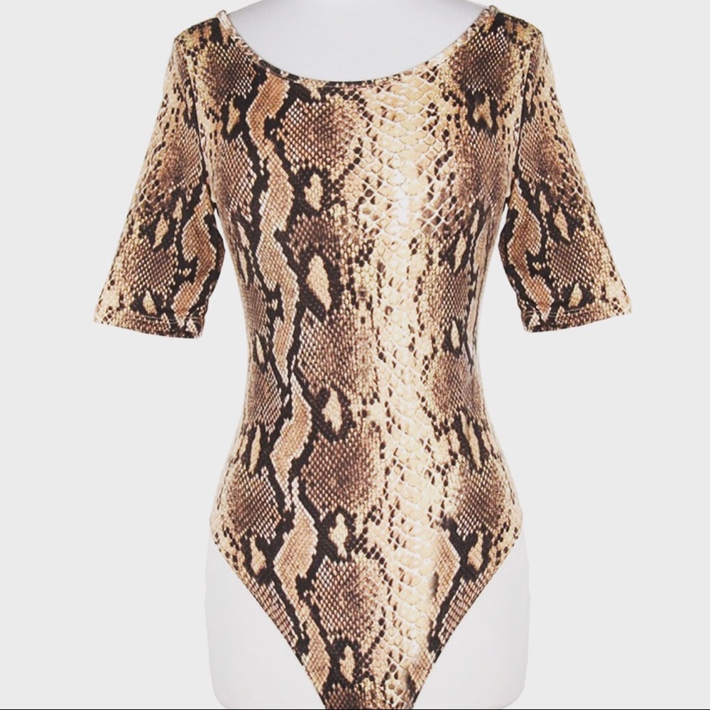 Snake Print Bodysuit